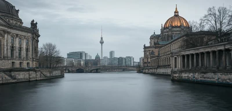 Berlin's Museum Island on the river Spree