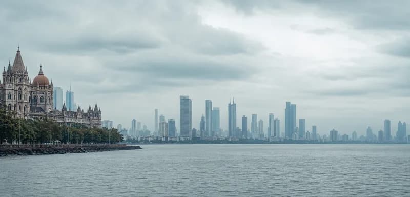Mumbai's Marine Drive skyline across Back Bay
